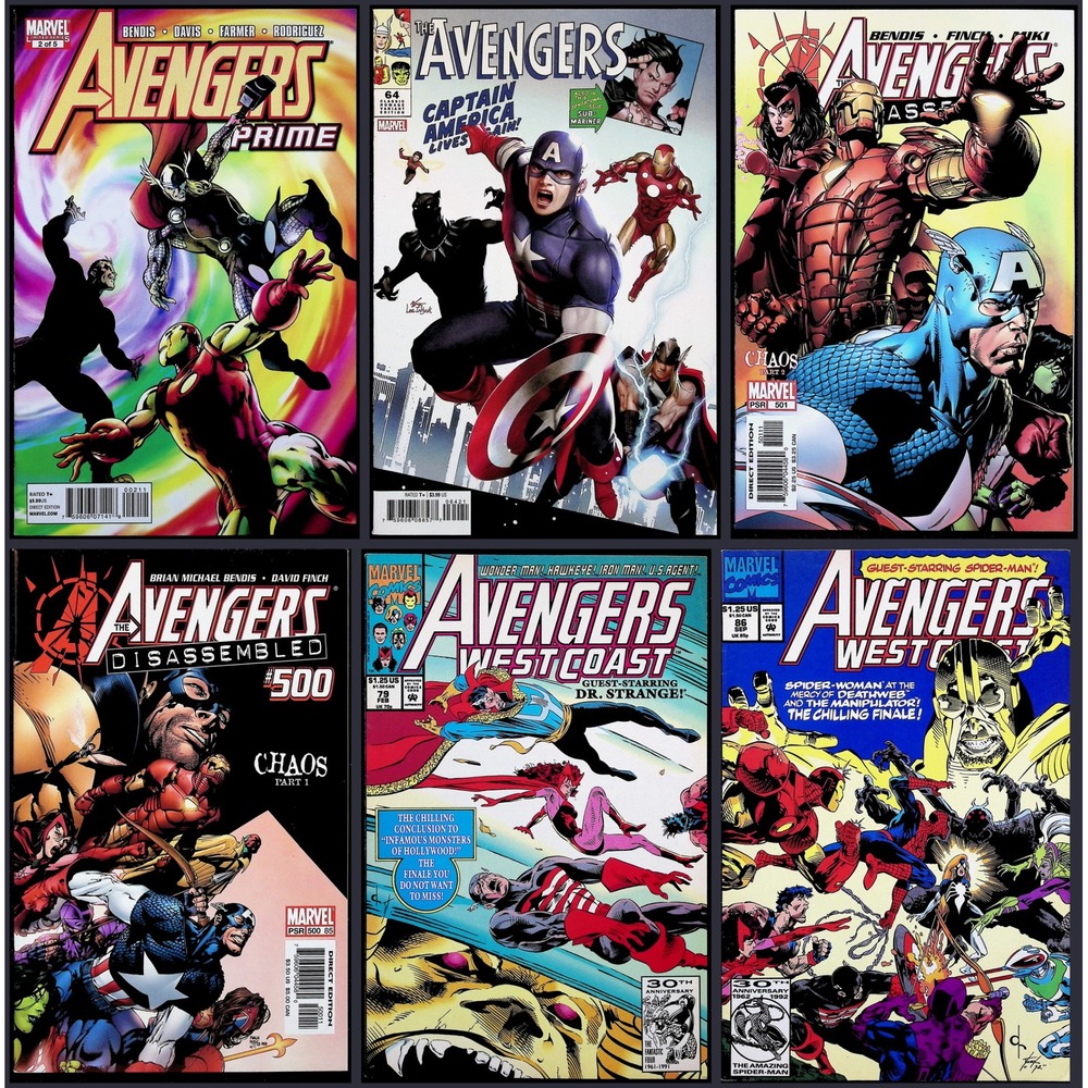 Avengers 6X Comic Lot #2 64 501 501 79 86 Inhyuk Lee Variant Marvel